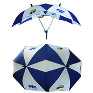 Double shaft stick lover umbrella